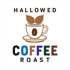 Hallowed Roast Coffee T-Shirt  Unique Coffee-Themed Apparel Design for Cafes and Coffee Lovers
