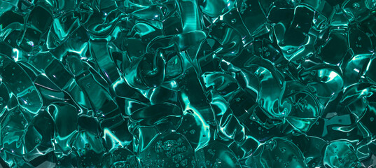 Deep dark green gel smudge cosmetic texture background