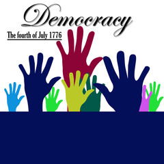 hand, holiday, people, democracy, freedom