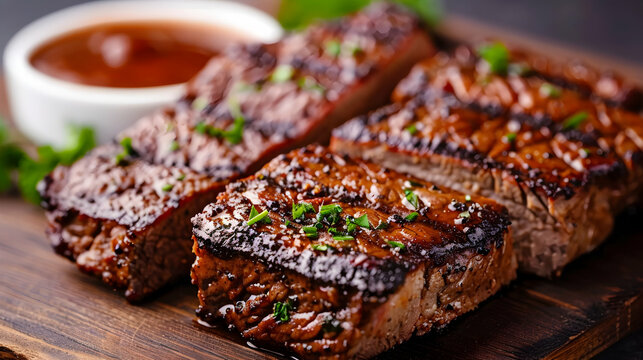 Smoked Brisket Barbecue Square Laser