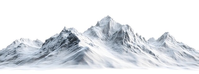 Obraz premium Snowy mountains surrounded by rocks, with some snow on the peaks and rocks covered in a white powder