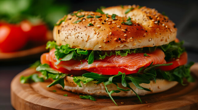 Smoked Salmon Bagel 