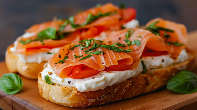 Smoked Salmon Bagel 