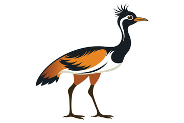 Kori Bustard clean silhouette color B.eps
