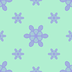 Cute snowflake pattern design, best winter snowflake wallpaper design, six leaf flower pattern design