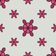 Cute snowflake pattern design, best winter snowflake wallpaper design, six leaf flower pattern design