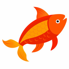 Carp fish vector design on a white background