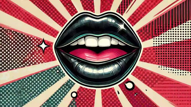 lips pop art