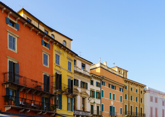 Fototapeta premium Piazza Bra, also known as Bra, is the largest square in Verona, located in its historic center.