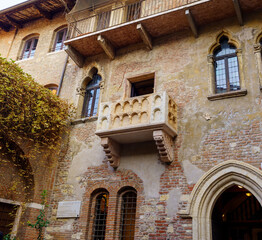 Juliet's house is a medieval civil building located in Via Cappello in Verona
