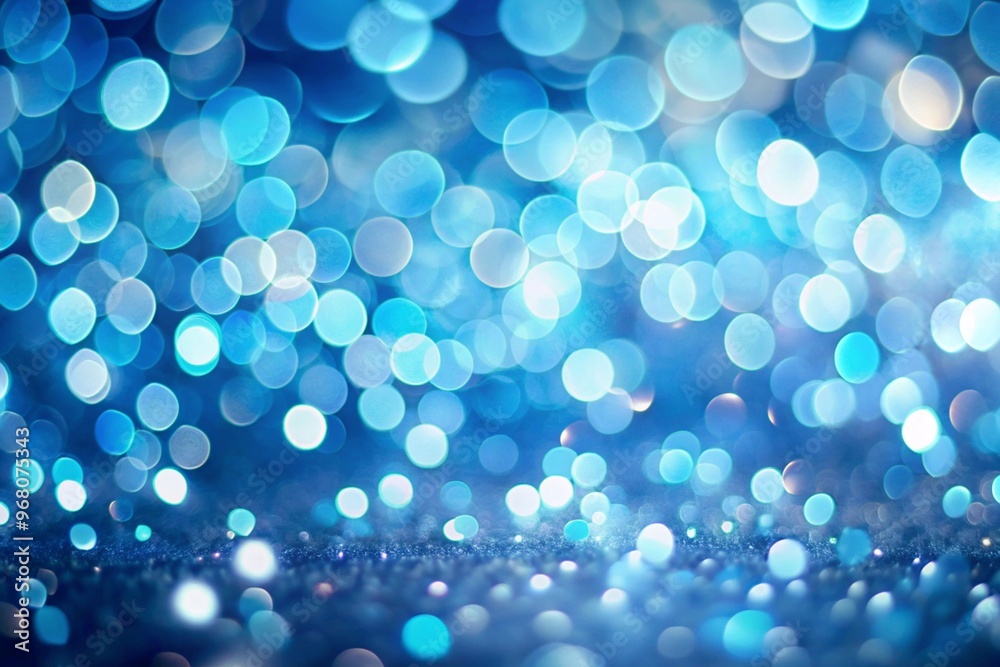 Canvas Prints soft dreamy abstract blue bokeh lights background