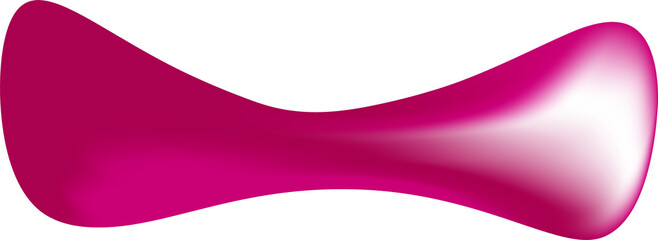 Pink Abstract Fluid Shape Element