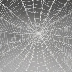 Obraz premium spider web with dew drops