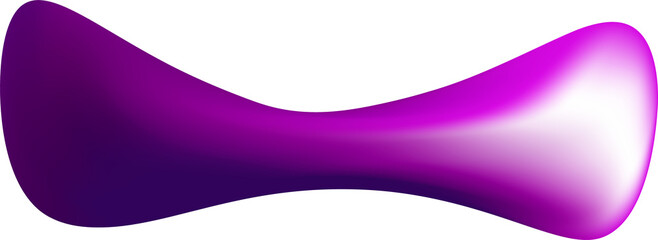 Purple Abstract Fluid Shape Element