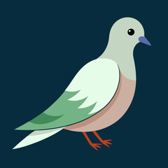 Fototapeta premium Cute pigeons vector design