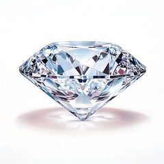  3D Rendering diamond white background