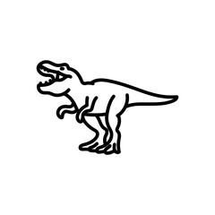 Tyrannosaurus Outline Icon, Vector illustration