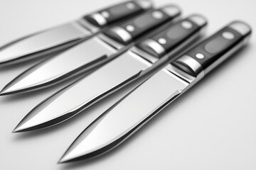Fototapeta premium set of knives isolated