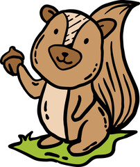 Squirrel doodle