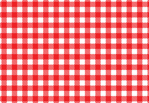 classic checkerboard pattern, red, white  Lumberjack or flanel pattern, paper pattern, seamless plaid pattern vector. Retro background fabric. Vintage checkered color geometric texture,