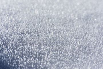 Close up of ice crystals