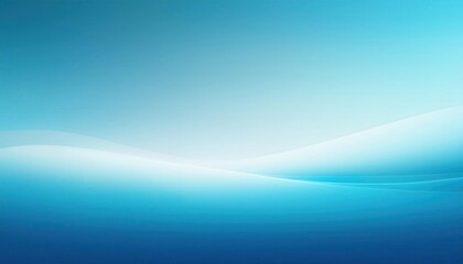 Serene Horizon. Minimalist Gradient of Soft Blue and White Waves Blending into a Tranquil Sky, Calmness and Infinite Space