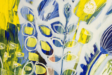 Detail of the Painting as a Background