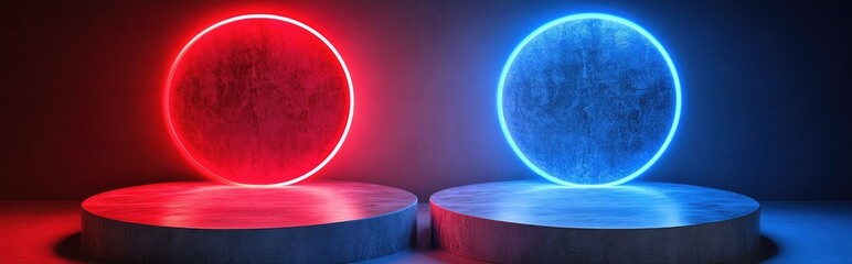 Abstract background for cosmetic product and package presentation featuring a stone podium display 3D rendering