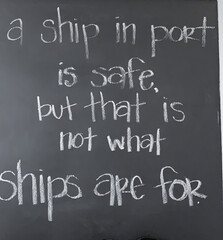 Obraz premium Chalkboard quote