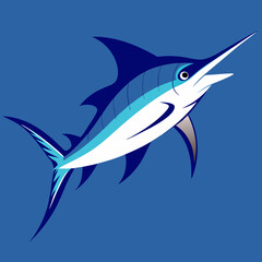 Fototapeta premium Vector design marlin fish