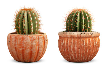 Cactus in a clay pot