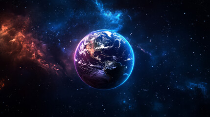 Fototapeta premium A design idea for a logo featuring a planet.