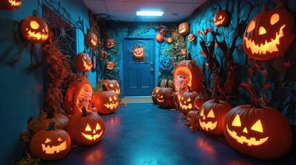 Creative Halloween activities for children, interactive fun, and playful ideas, colorful and engaging setup