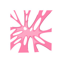 chew bubblegum cartoon. sweet pink, candy sugar, nostalgia wrapper chew bubblegum sign. isolated symbol vector illustration