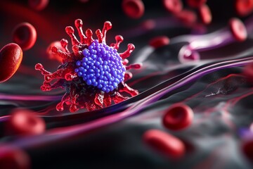 Lupus Medical Progress highlighted in a vibrant medical illustration, showcasing breakthroughs in immune-modulating therapies for long-term management