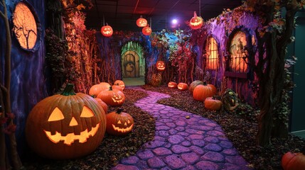 Interactive and spooky games for children and families, imaginative entertainment, and engaging setup, colorful and exciting