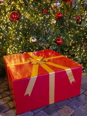 Geschenk Pakete als Dekoration für Weihnachten