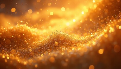 dynamic abstract background with glowing orbs and soft champagne