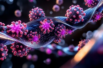 Warts Healing Transformation visualized in an abstract artistic design, showing the journey from infection to clear skin through advanced therapies