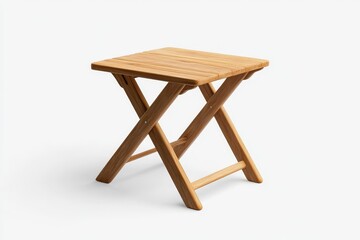 A simple, elegant folding table made of teak wood. Perfect for small spaces, patios, balconies, or as a side table. The table is lightweight and easy to fold away for storage.