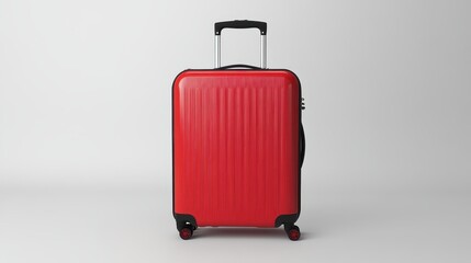 Red Suitcase Ready for Travel