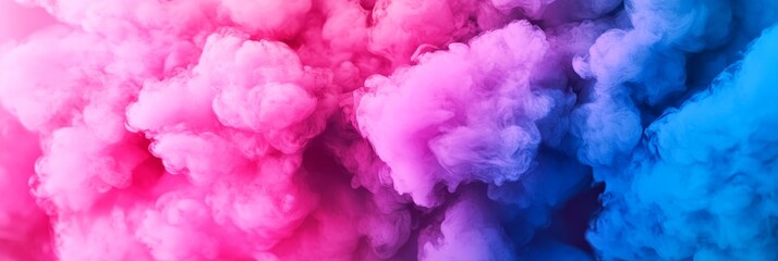 Fototapeta premium This abstract watercolor background features a blend of pink and blue hues, creating a dreamy and ethereal atmosphere. The colors swirl and blend together, evoking a sense of movement and energy.