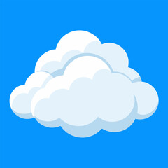  A simple yet charming cartoon cloud illustration, perfect for adding a touch of whimsy to your designs. This versatile graphic can be used for children's books, websites.