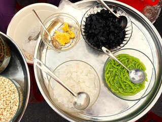 The local chè (Vietnamese desserts) shop in Ho Chi Minh City, Vietnam