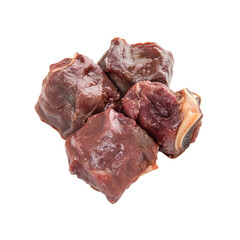 Fresh Raw Venison Meat Cubes