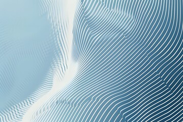 Fototapeta premium Abstract Waves of Light and Shadow in Soft Blue Tones