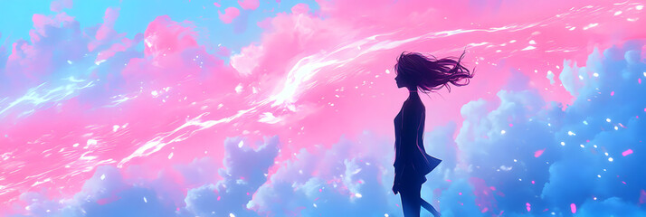 Creative Abstract Anime Wallpaper &ndash; Lofi Synthwave and Vibrant Colors