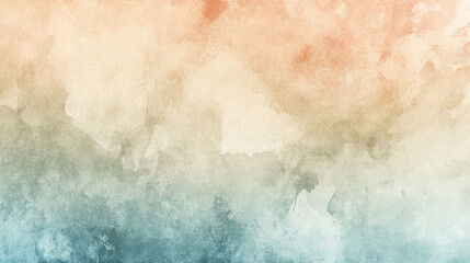 Fototapeta premium This is a faded, old-looking watercolor background. It has a rough, textured look, like a vintage piece of paper. It's perfect for designs like posters, flyers, and cards.
