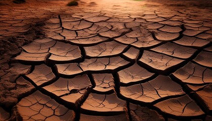 dry cracked soil