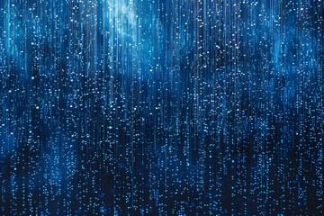 Enchanting Blue Rainfall of Light Particles in a Cosmic Atmosphere